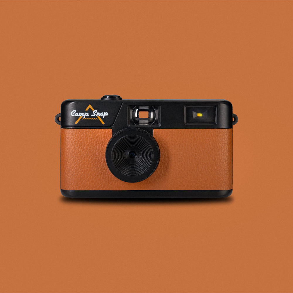 Camp Snap V105 Screen-Free Digital Camera | 8MP Point-and-Shoot Vinatge Style, LED Flash, Rechargeable Battery, 500 Photos per charge, Includes 4GB Micro SD Card, for Kids and Adults, Chestnut Brown