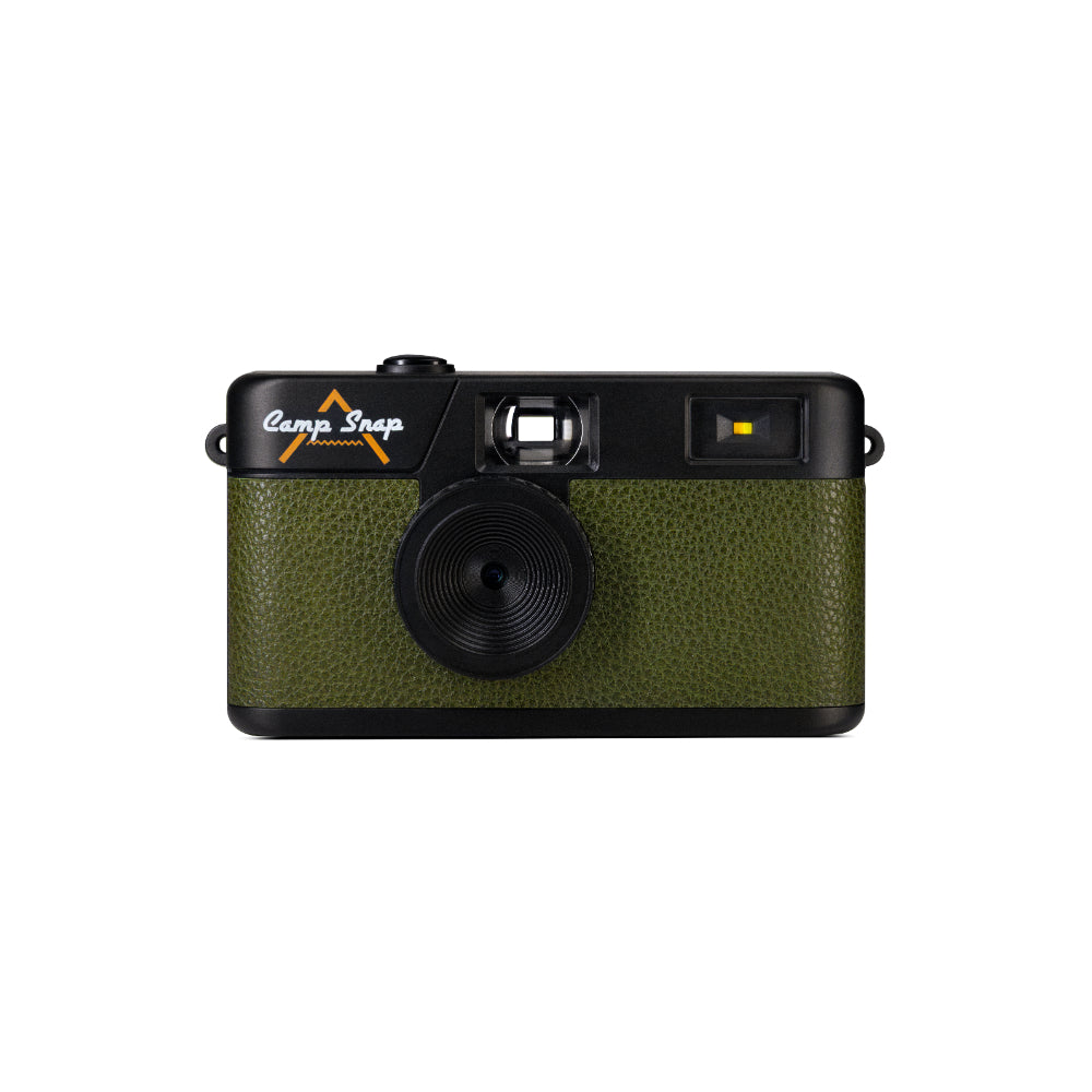 Camp Snap V105 Screen-Free Digital Camera | 8MP Point-and-Shoot Vintage Style, LED Flash, Rechargeable Battery, 500 Photos per charge, Includes 4GB Micro SD Card, for Kids and Adults, Forest Green