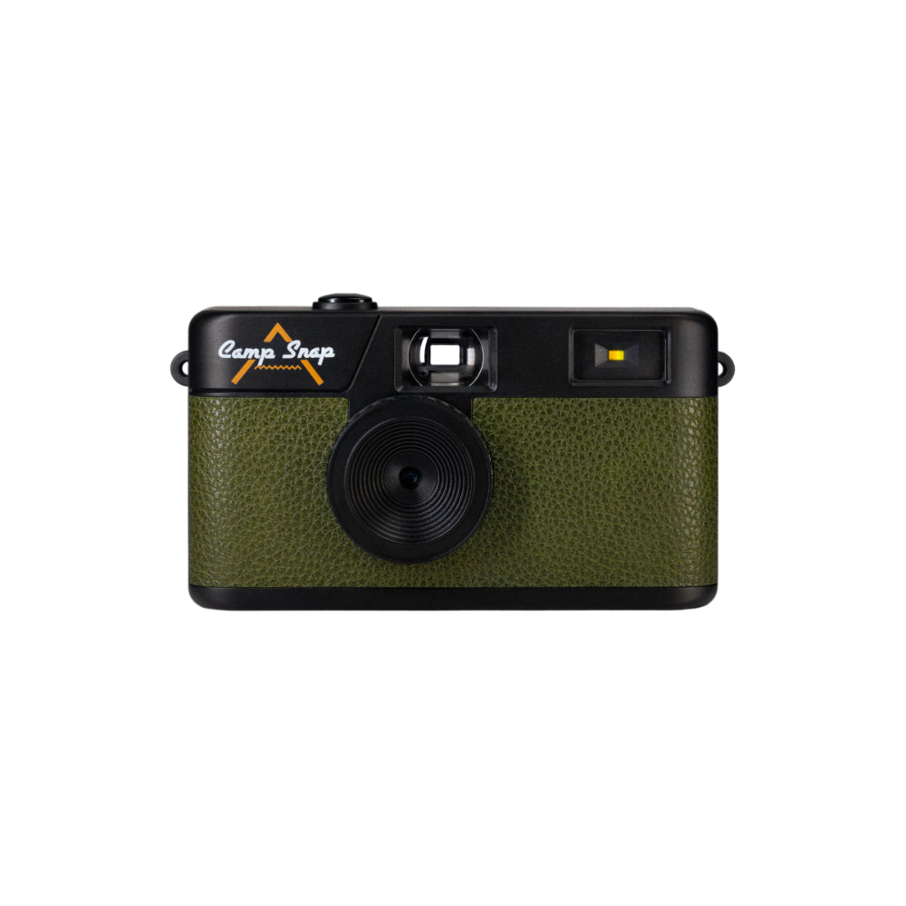 Camp Snap V105 Screen-Free Digital Camera | 8MP Point-and-Shoot Vintage Style, LED Flash, Rechargeable Battery, 500 Photos per charge, Includes 4GB Micro SD Card, for Kids and Adults, Forest Green