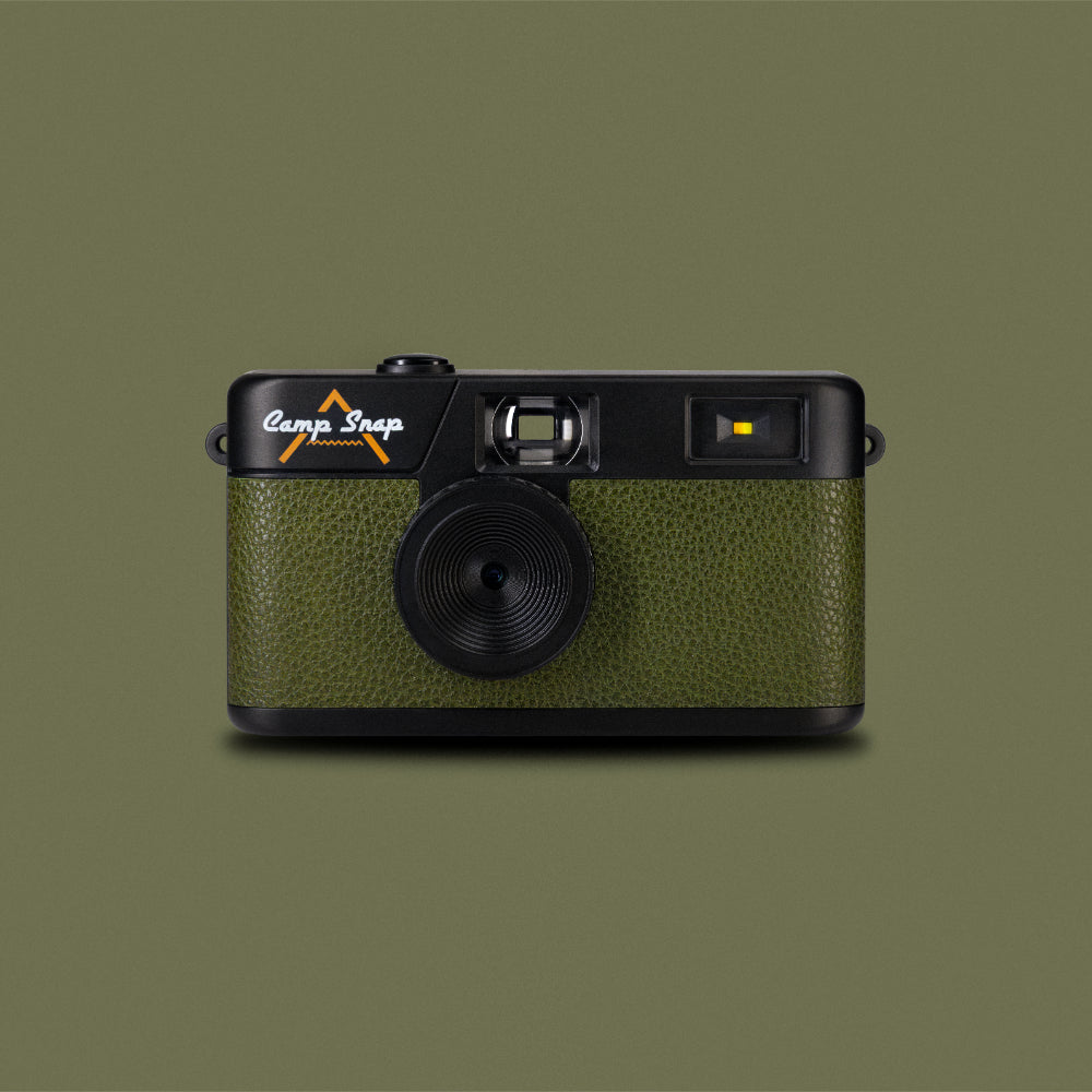 Camp Snap V105 Screen-Free Digital Camera | 8MP Point-and-Shoot Vintage Style, LED Flash, Rechargeable Battery, 500 Photos per charge, Includes 4GB Micro SD Card, for Kids and Adults, Forest Green