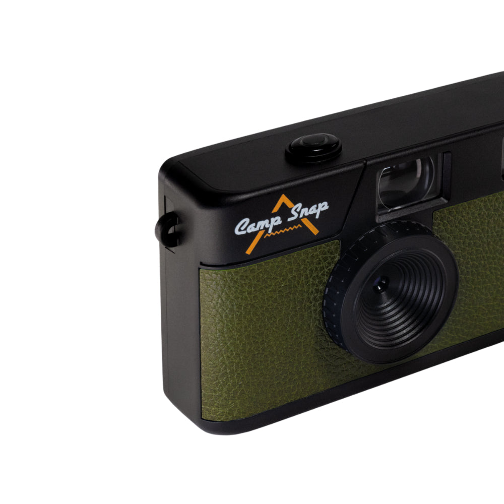 Camp Snap V105 Screen-Free Digital Camera | 8MP Point-and-Shoot Vintage Style, LED Flash, Rechargeable Battery, 500 Photos per charge, Includes 4GB Micro SD Card, for Kids and Adults, Forest Green