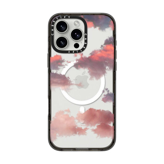 جراب CASETIFY المقاوم للصدمات لهاتف iPhone 16 Pro مع تقنية MagSafe Clouds