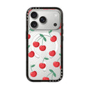CASETiFY iPhone 18 Pro Compact Case | MagSafe Compatible, 4-Ft Drop Protection, 2x Military Grade, Slim Lightweight Case, Raised Bezel & Camera Ring, Charm-Ready - Black Frame / Cherries
