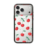 CASETiFY iPhone 18 Pro Max Compact Case | MagSafe Compatible, 4-Ft Drop Protection, 2x Military Grade, Slim Lightweight Case, Raised Bezel & Camera Ring, Charm-Ready - Black Frame / Cherries