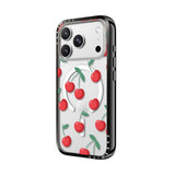 CASETiFY iPhone 18 Pro Max Compact Case | MagSafe Compatible, 4-Ft Drop Protection, 2x Military Grade, Slim Lightweight Case, Raised Bezel & Camera Ring, Charm-Ready - Black Frame / Cherries