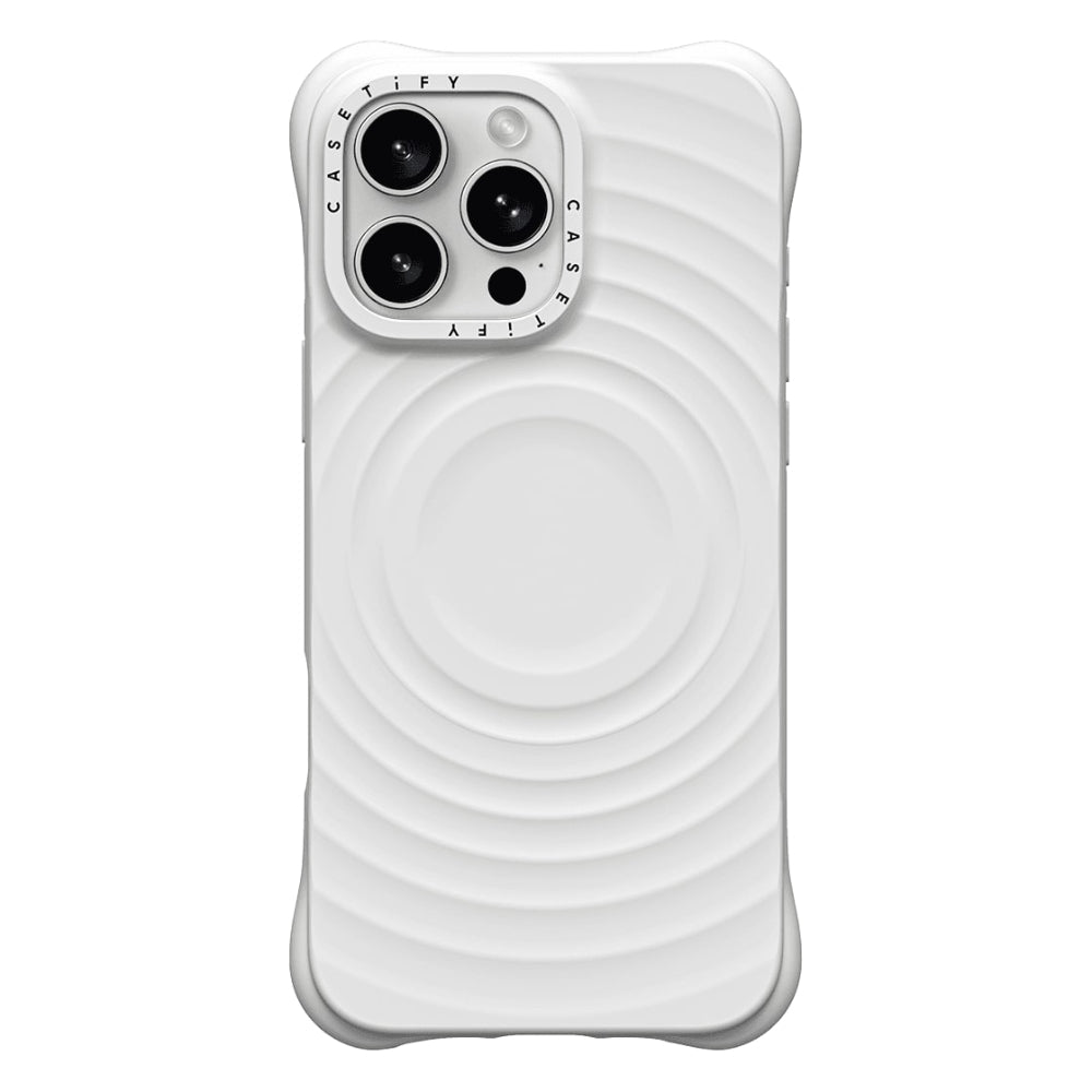 CASETIFY iPhone 16 Pro The Ripple Case With MagSafe White