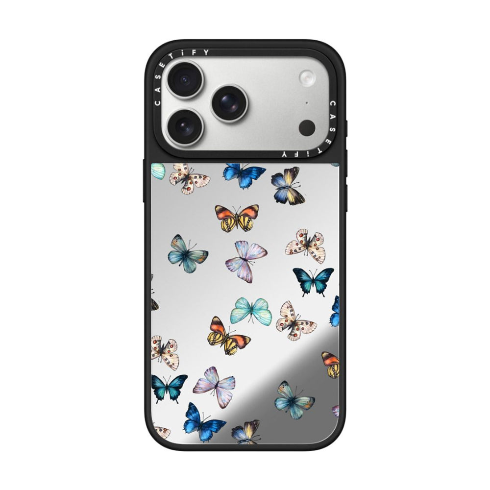 CASETIFY Iphone 17 Pro Max Mirror Case Magsafe Noir Butterfly - Black