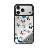 جراب CASETIFY لهاتف iPhone 17 Pro Max مزود بمرآة وقفل Magsafe Noir Butterfly - أسود