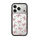 CASETiFY iPhone 18 Pro Compact Case | MagSafe Compatible, 4-Ft Drop Protection, 2x Military Grade, Slim Lightweight Case, Raised Bezel & Camera Ring, Charm-Ready, Black Frame / Metallic Pink Ribbon