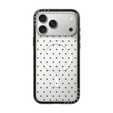 CASETiFY iPhone 18 Pro Max Compact Case | MagSafe Compatible, 4-Ft Drop Protection, 2x Military Grade, Slim Lightweight Case, Raised Bezel & Camera Ring, Charm-Ready - Black Frame / Polka Hearts