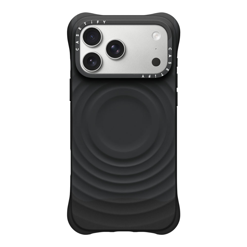 CASETiFY iPhone 18 Pro Max The Ripple Case | MagSafe Compatible, 6.6-Ft Drop Protection, Premium Soft-Touch Silicone, Anti-Static Coating, Raised Screen & Camera Edges, Slim Grip - Black