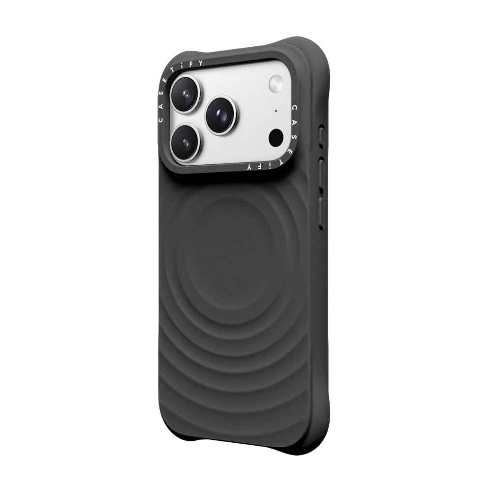 CASETiFY iPhone 18 Pro Max The Ripple Case | MagSafe Compatible, 6.6-Ft Drop Protection, Premium Soft-Touch Silicone, Anti-Static Coating, Raised Screen & Camera Edges, Slim Grip - Black