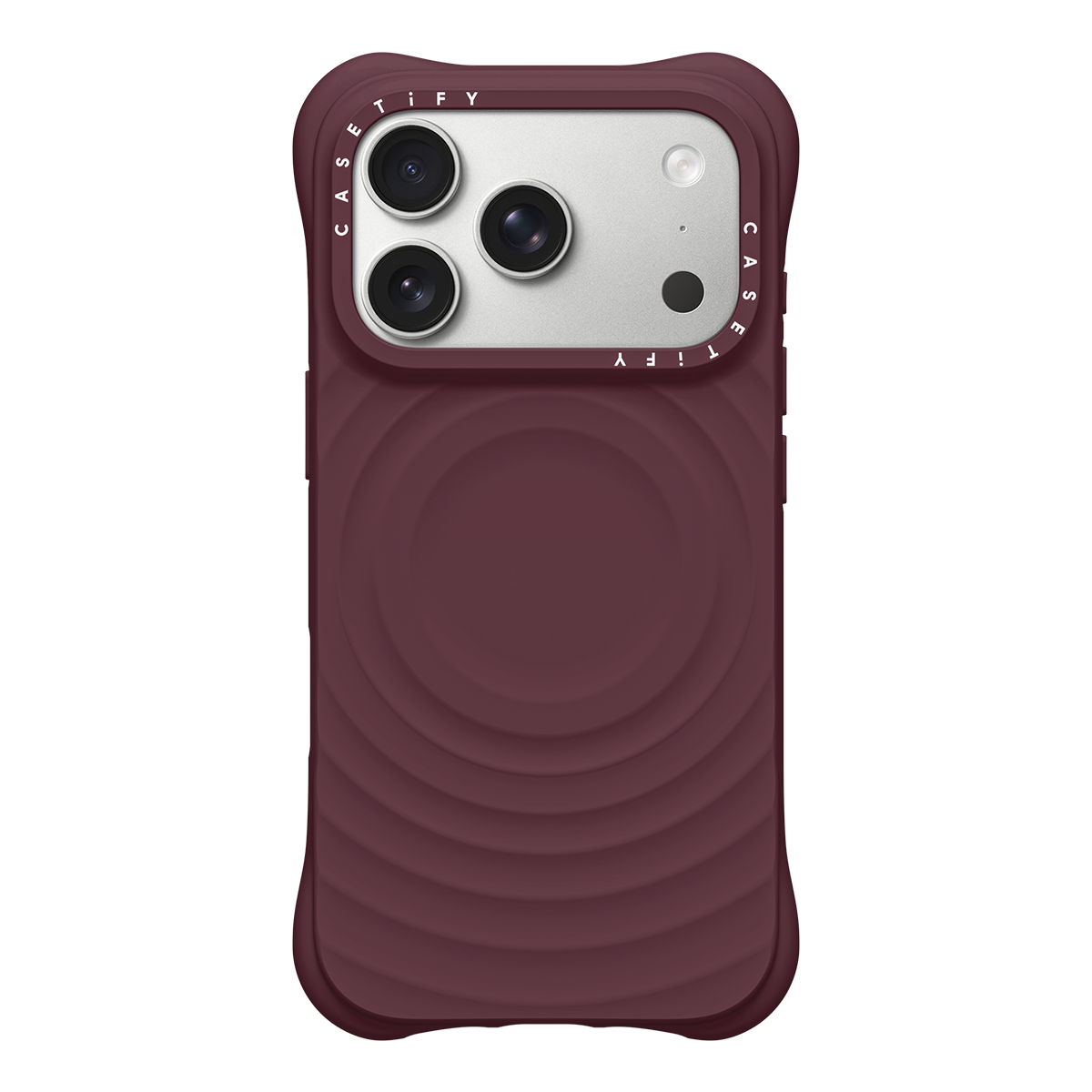 CASETiFY iPhone 18 Pro The Ripple Case | MagSafe Compatible, 6.6-Ft Drop Protection, Premium Soft-Touch Silicone, Anti-Static Coating, Raised Screen & Camera Edges, Slim Grip - Fig Purple