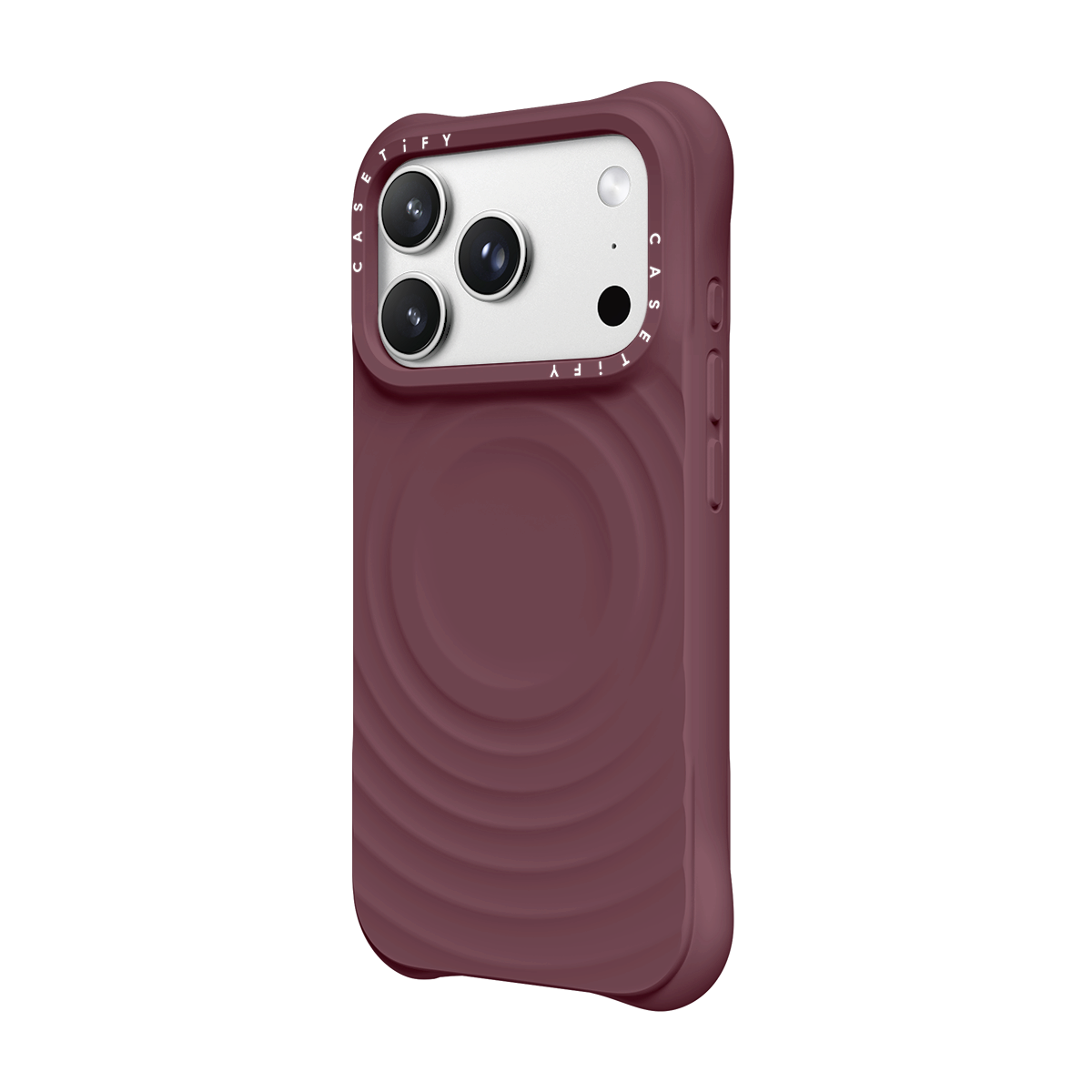 CASETiFY iPhone 18 Pro The Ripple Case | MagSafe Compatible, 6.6-Ft Drop Protection, Premium Soft-Touch Silicone, Anti-Static Coating, Raised Screen & Camera Edges, Slim Grip - Fig Purple