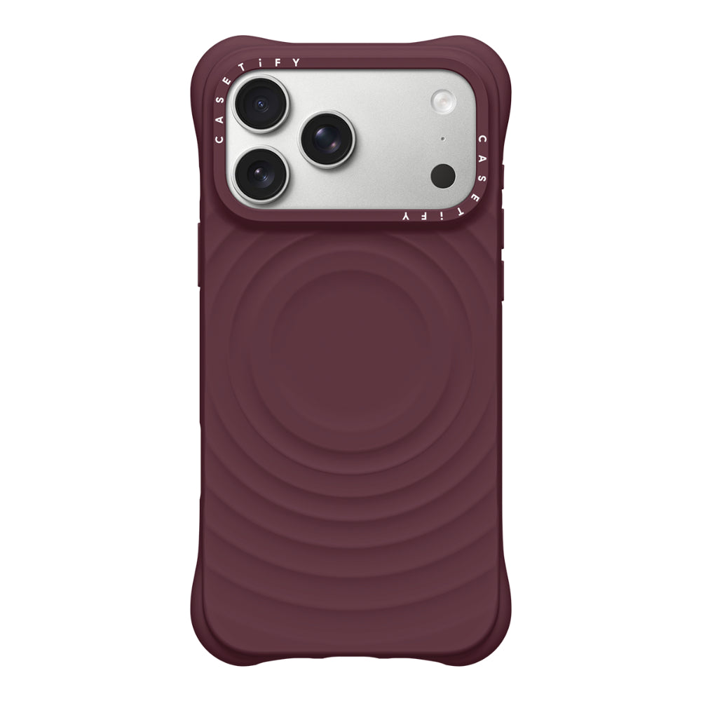 CASETiFY iPhone 18 Pro Max The Ripple Case | MagSafe Compatible, 6.6-Ft Drop Protection, Premium Soft-Touch Silicone, Anti-Static Coating, Raised Screen & Camera Edges, Slim Grip - Fig Purple