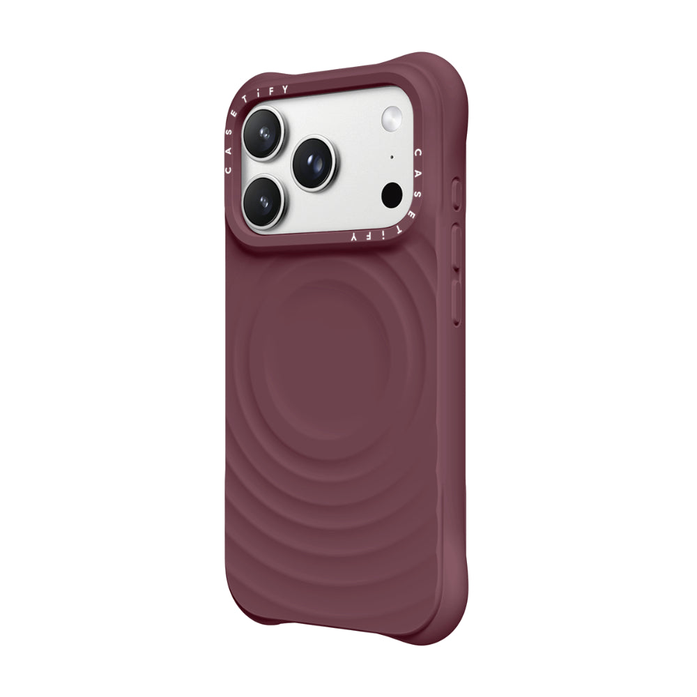 CASETiFY iPhone 18 Pro Max The Ripple Case | MagSafe Compatible, 6.6-Ft Drop Protection, Premium Soft-Touch Silicone, Anti-Static Coating, Raised Screen & Camera Edges, Slim Grip - Fig Purple