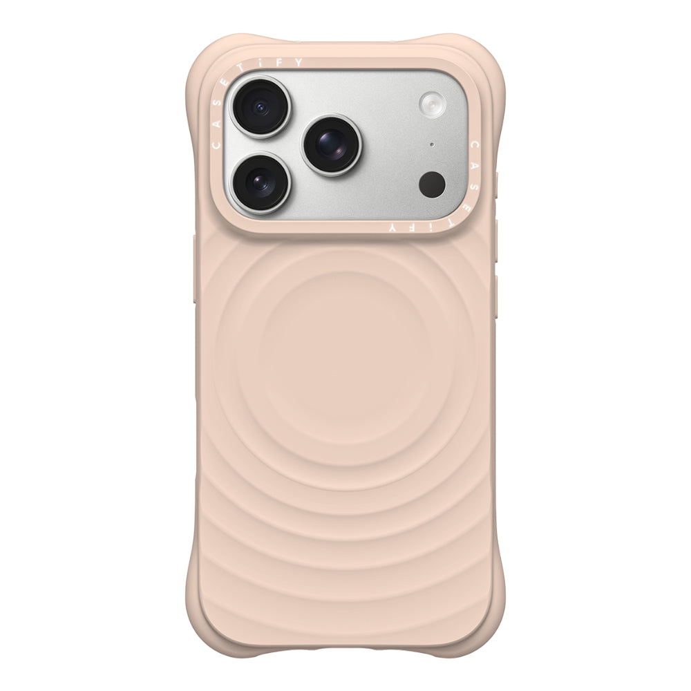 CASETiFY iPhone 18 Pro Max The Ripple Case | MagSafe Compatible, 6.6-Ft Drop Protection, Premium Soft-Touch Silicone, Anti-Static Coating, Raised Screen & Camera Edges, Slim Gri - Oat