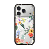 CASETiFY iPhone 18 Pro Compact Case | MagSafe Compatible, 4-Ft Drop Protection, 2x Military Grade, Slim Lightweight Case, Raised Bezel & Camera Ring, Charm-Ready - Black Frame / Alpine Florals