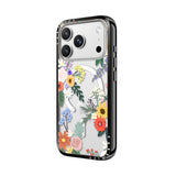 CASETiFY iPhone 18 Pro Max Compact Case | MagSafe Compatible, 4-Ft Drop Protection, 2x Military Grade, Slim Lightweight Case, Raised Bezel & Camera Ring, Charm-Ready - Black Frame / Alpine Florals