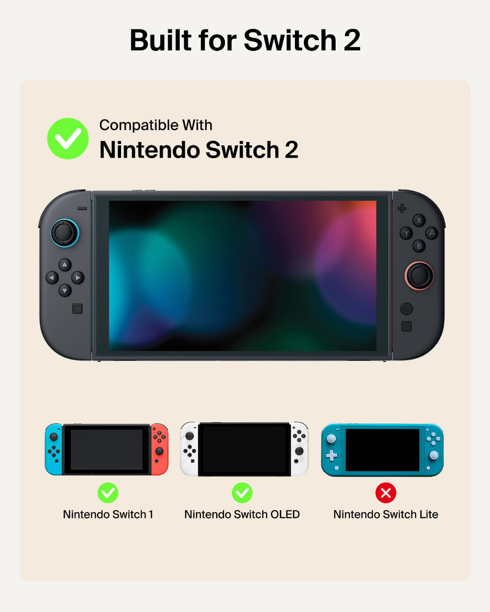 Belkin Gaming Charging Case| Portable Storage & Charging Solution for Nintendo Switch 2/Switch/Switch OLED up to 1.5x, Drop & Scratch Protection, Game Card Storage, Hidden AirTag Pocket - Charcoal