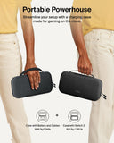 Belkin Gaming Charging Case| Portable Storage & Charging Solution for Nintendo Switch 2/Switch/Switch OLED up to 1.5x, Drop & Scratch Protection, Game Card Storage, Hidden AirTag Pocket - Charcoal