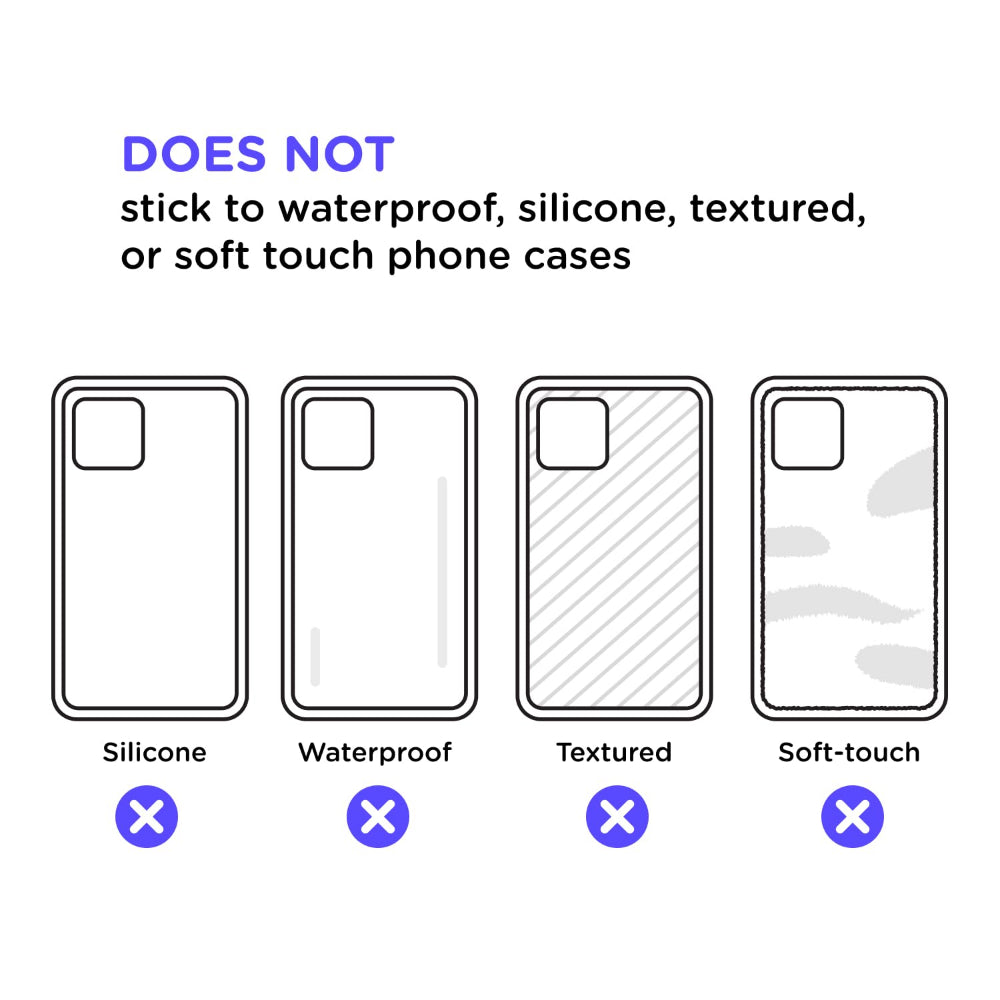 PopSockets PopGrip Standard| Gel Phone Grip & KickStand, Cemovable Ceusable Washable, Works with  Smooth Hard Plastic Case, Easy Remove Top for Wireless Charging - Clear