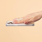 PopSockets PopGrip Standard| Gel Phone Grip & KickStand, Cemovable Ceusable Washable, Works with  Smooth Hard Plastic Case, Easy Remove Top for Wireless Charging - Clear