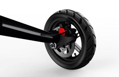 Dashmoto Dash 3| Mobility Electric Scooter, 3-Wheel Foldable, Lightweight Carbon Fiber Body with Seat, for Adults or Elderly, Travel Friendly w/ Easy Removable TSA-Approved Battery - Carbon Black