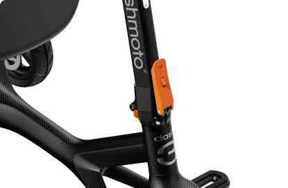 Dashmoto Dash 3| Mobility Electric Scooter, 3-Wheel Foldable, Lightweight Carbon Fiber Body with Seat, for Adults or Elderly, Travel Friendly w/ Easy Removable TSA-Approved Battery - Orange