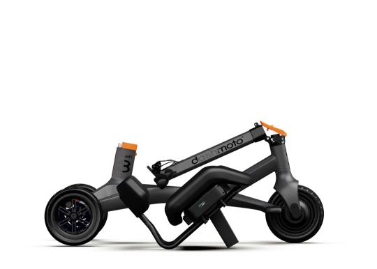 Dashmoto Dash 3| Mobility Electric Scooter, 3-Wheel Foldable, Lightweight Carbon Fiber Body with Seat, for Adults or Elderly, Travel Friendly w/ Easy Removable TSA-Approved Battery - Carbon Black