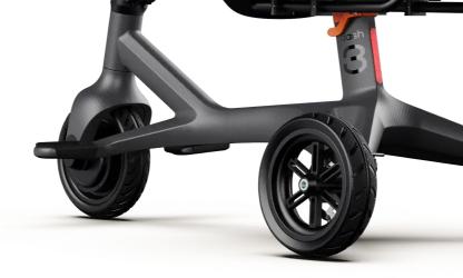 Dashmoto Dash 3| Mobility Electric Scooter, 3-Wheel Foldable, Lightweight Carbon Fiber Body with Seat, for Adults or Elderly, Travel Friendly w/ Easy Removable TSA-Approved Battery - Carbon Black