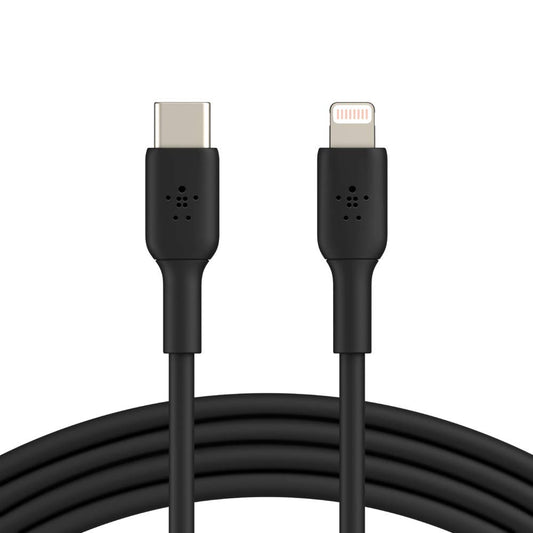 Belkin BOOST CHARGE USB-C to Lightning Cable 3Ft/1m - Fast Charging MFI cable for Apple iPhone 12/11 Pro Max/12/11 Pro/12 Mini/12/11/XR/XS/X Max/8/8 Plus iPad/iPad Mini - Black