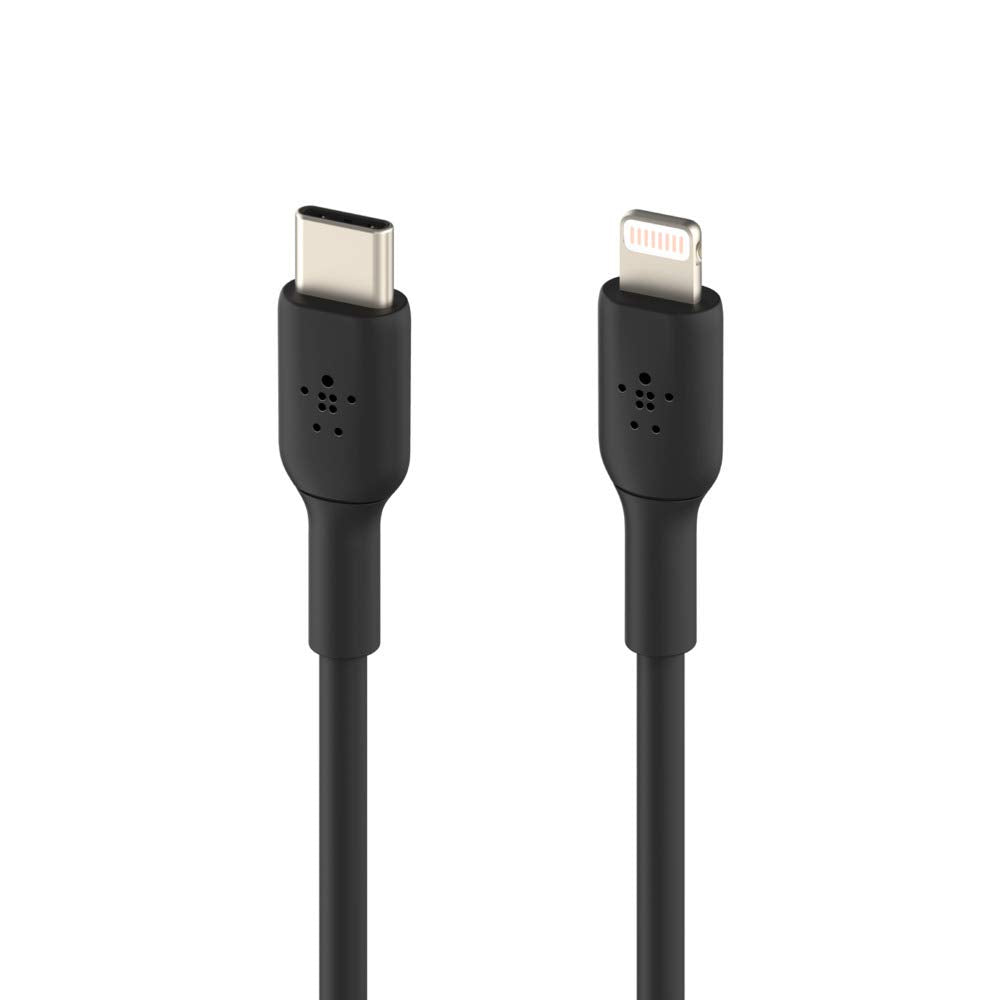 كابل BELKIN BoostCharge USB-C مع موصل Lightning بطول متر واحد - أسود