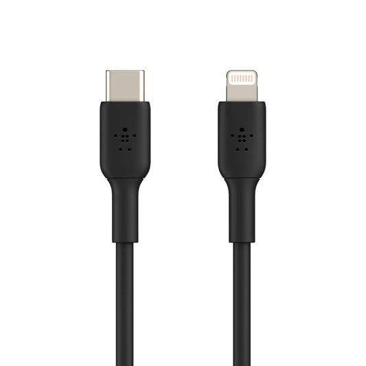 Belkin BOOST CHARGE USB-C to Lightning Cable 3Ft/1m - Fast Charging MFI cable for Apple iPhone 12/11 Pro Max/12/11 Pro/12 Mini/12/11/XR/XS/X Max/8/8 Plus iPad/iPad Mini - Black