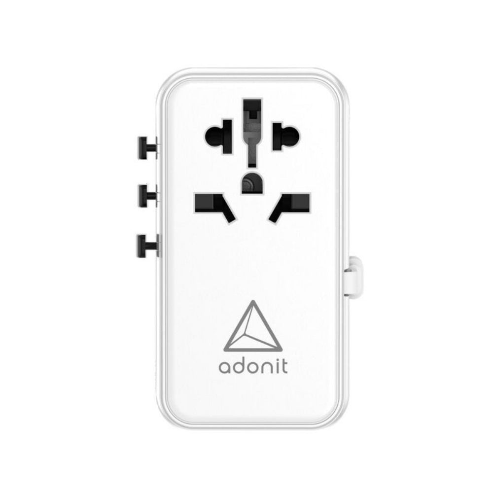 ADONIT Universal Adapter PD 85W Type C Cable Included White