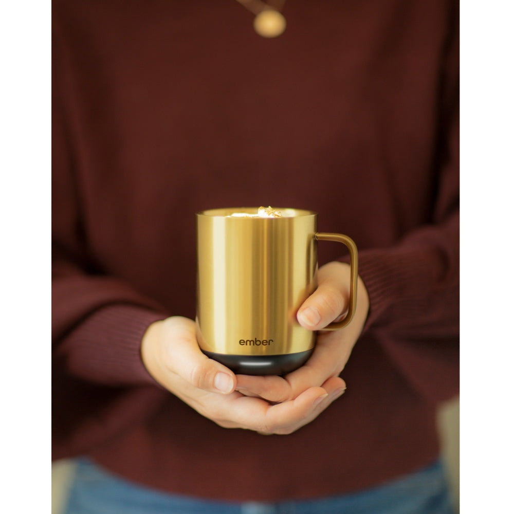 EMBER Mug 2 Metallic Collection 10 Oz / 295 ML Gold Uk Plug