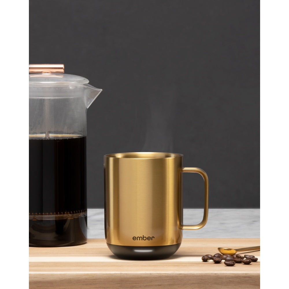 EMBER Mug 2 Metallic Collection 10 Oz / 295 ML Gold Uk Plug
