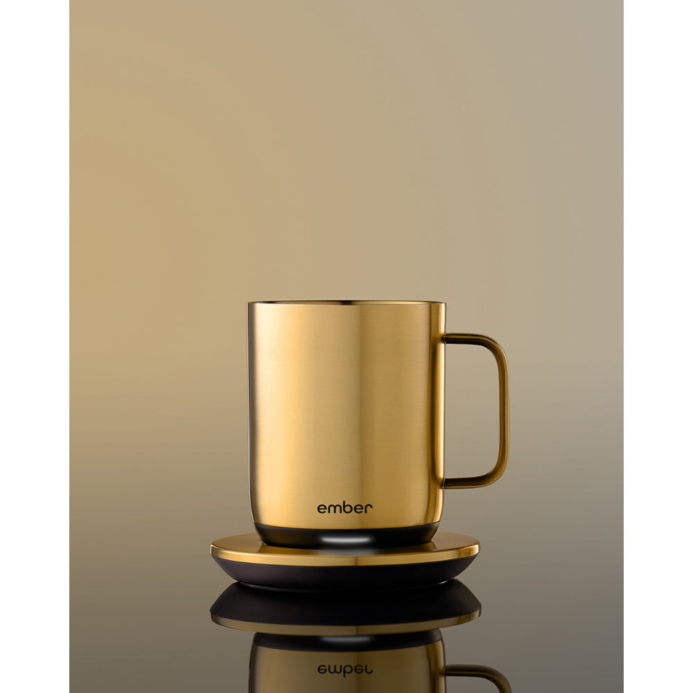 EMBER Mug 2 Metallic Collection 10 Oz / 295 ML Gold Uk Plug