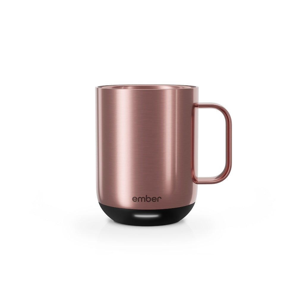 EMBER Mug 2 Metallic Collection 10 Oz / 295 ML Rose Gold Uk Plug