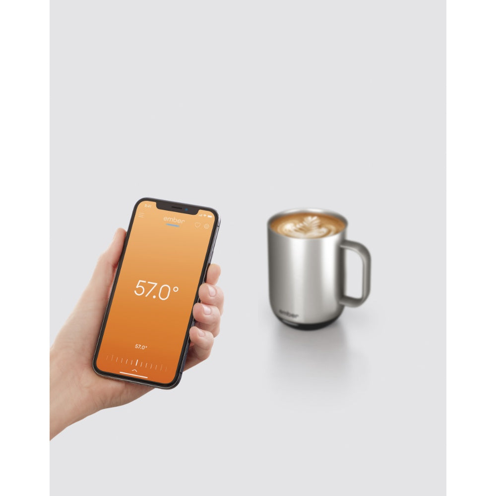 EMBER Mug 2 Metallic Collection 10 Oz / 295 ML Stainless Steel Uk Plug