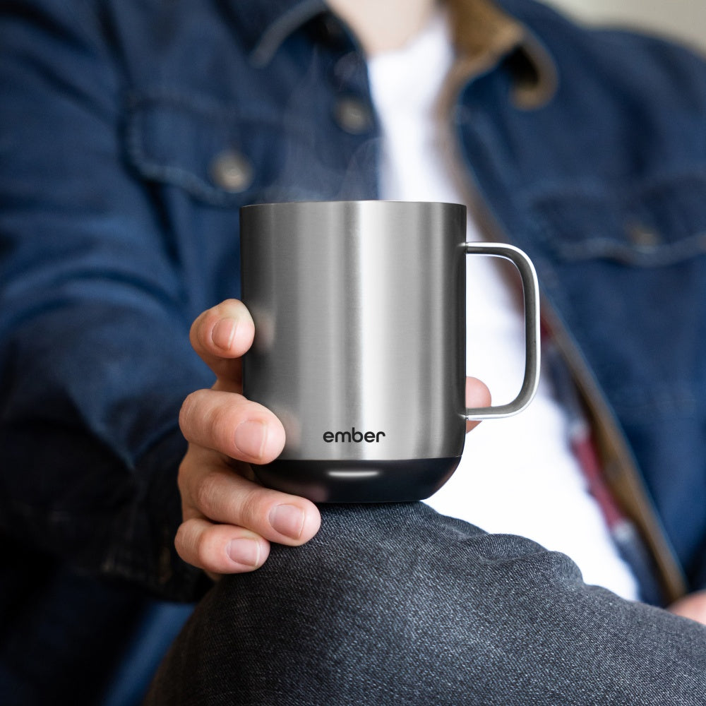 EMBER Mug 2 Metallic Collection 10 Oz / 295 ML Stainless Steel Uk Plug