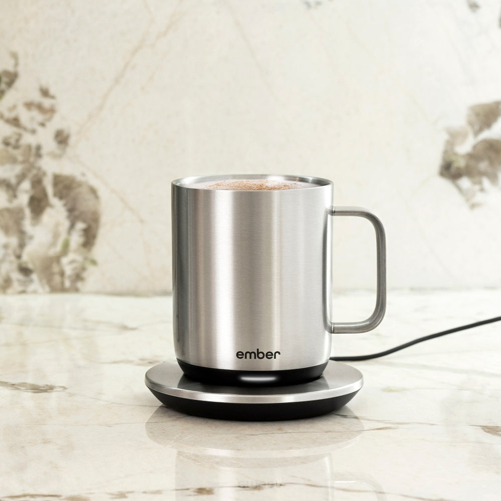 EMBER Mug 2 Metallic Collection 10 Oz / 295 ML Stainless Steel Uk Plug