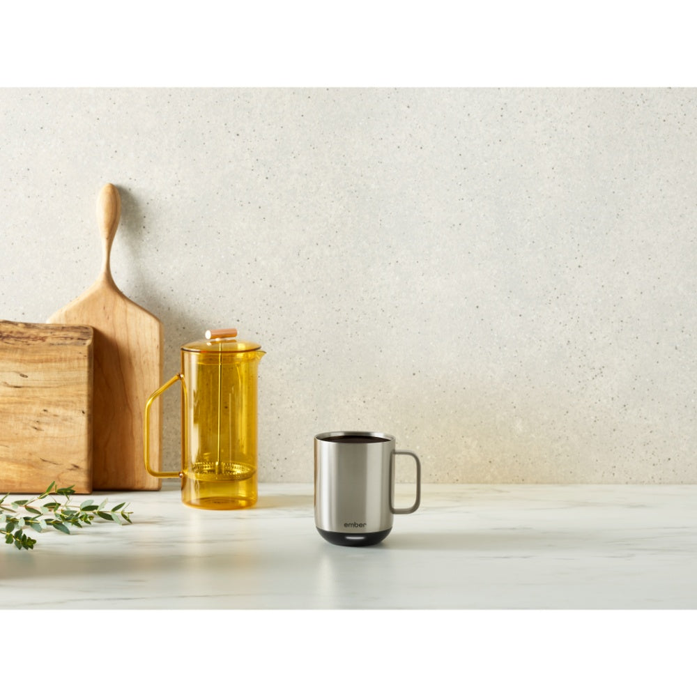 EMBER Mug 2 Metallic Collection 10 Oz / 295 ML Stainless Steel Uk Plug