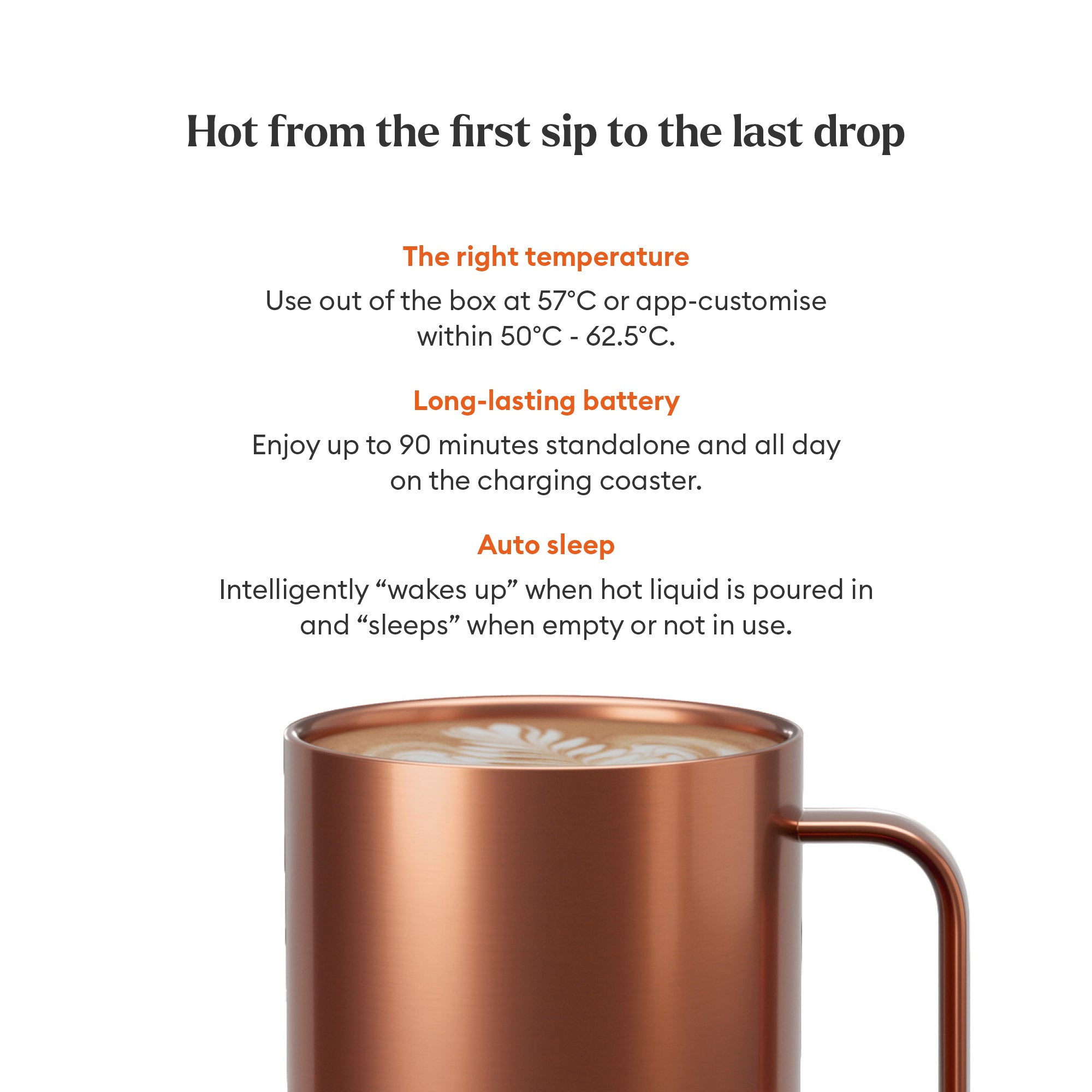 EMBER Mug 2 Metallic Collection 10 Oz / 295 ML Copper Uk Plug