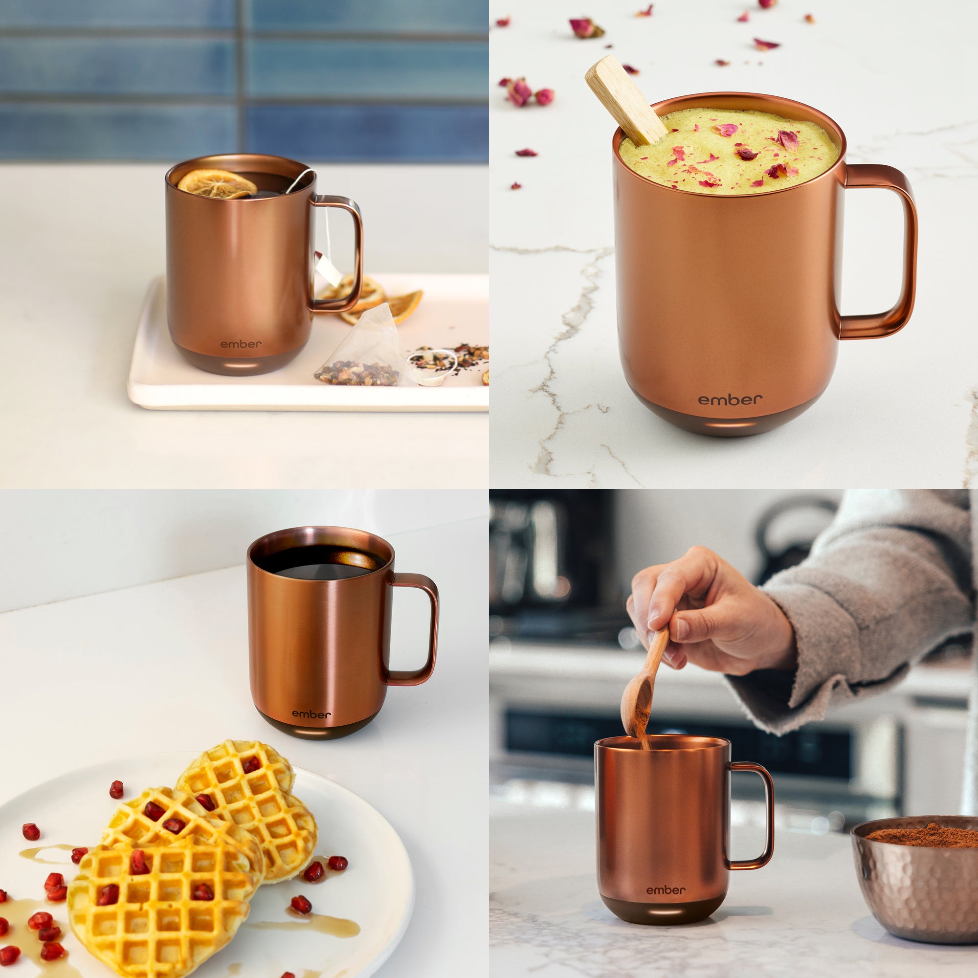 EMBER Mug 2 Metallic Collection 10 Oz / 295 ML Copper Uk Plug