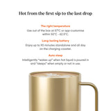 EMBER Mug 2 Metallic Collection 10 Oz / 295 ML Gold Uk Plug