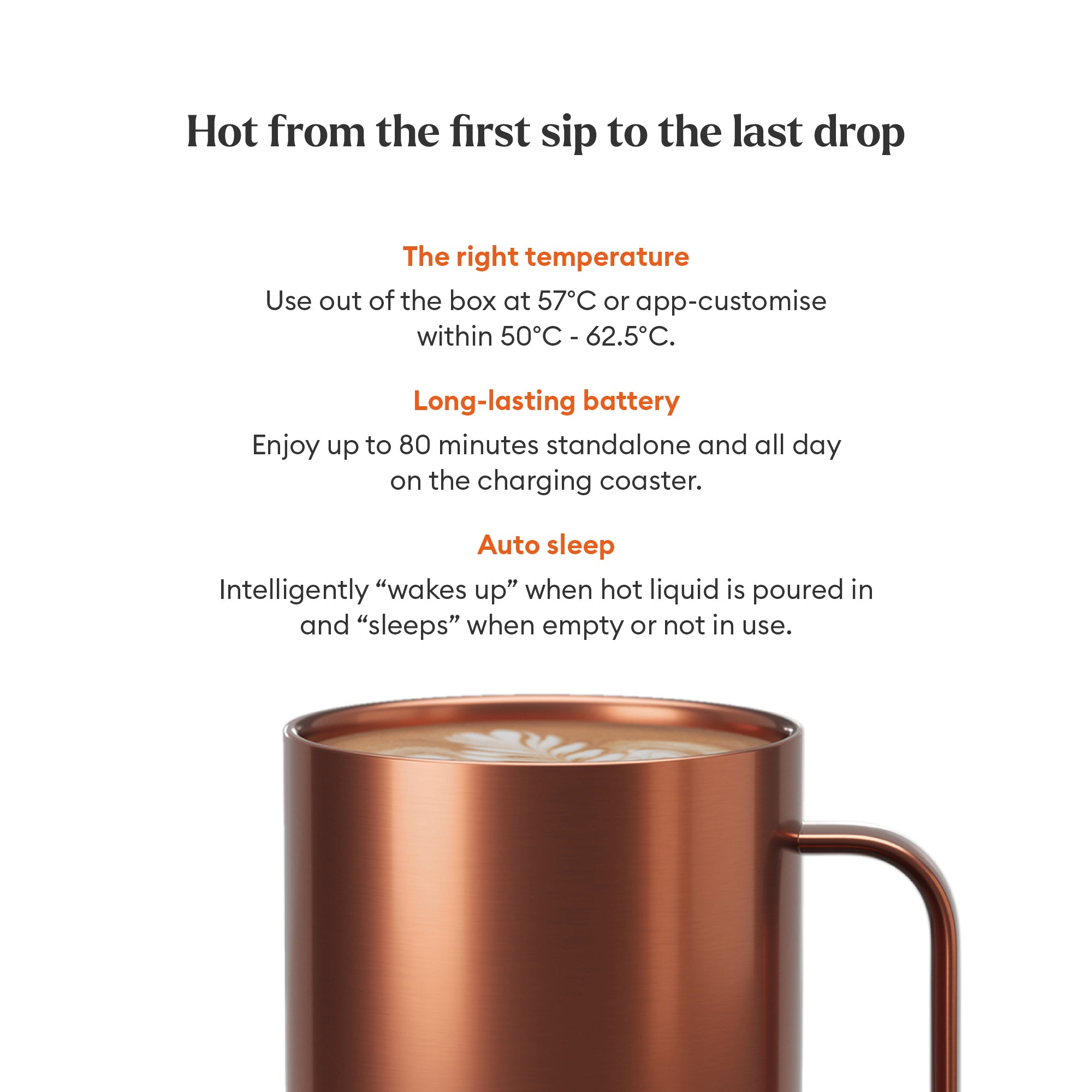 EMBER Mug 2 Metallic Collection 14O z / 414 ML Copper Uk Plug
