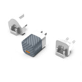 شاحن حائط إنرجايزر متعدد المقابس بتقنية الشحن السريع PD QC3.0 بقوة 38 واط - أسود