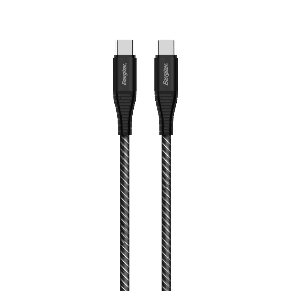 ENERGIZER Cable USB-C to USB-C Metal 100W 2M - Black