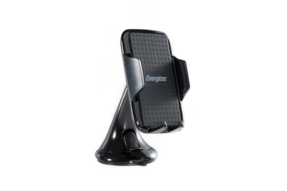 Energizer CKA Universal Smartphone Car Holder| Dashboard & WindShield Mount, Suction Cup & Gelpad, 360 Rotation, Adjustable Arm, for iPhone 14/13/12/11 Pro Max Plus Mini, Android Phones - Black